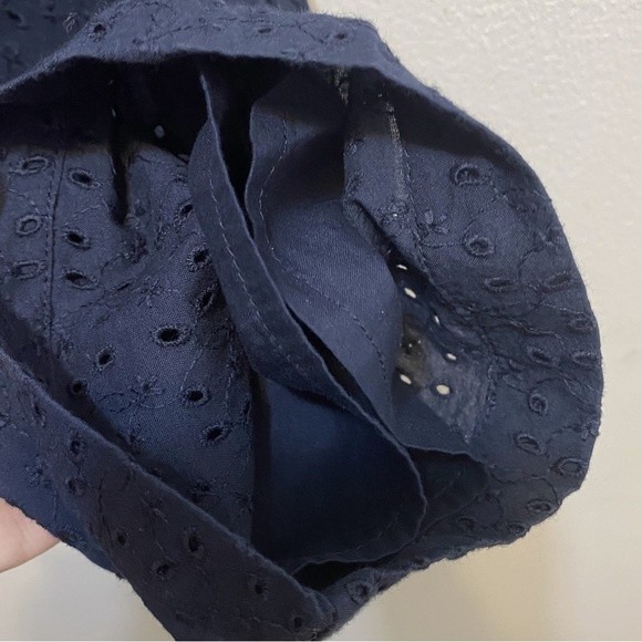 J. Crew NWT Eyelet Drawstring Pants Navy Blue S - Picture 8 of 10